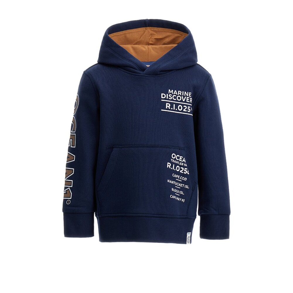 Original Marines, Italy – OCEAN 1 CONTRAST LINED KANGAROO BOYS ZIP UP HOODIE